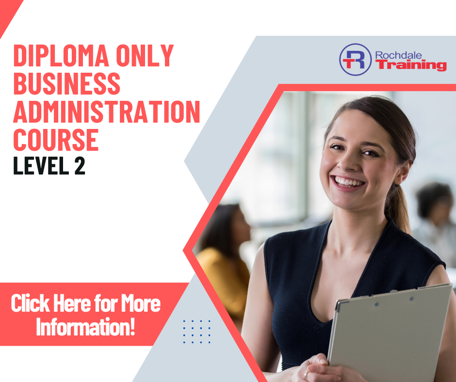 Diploma Only Business Admin Overview Graphic