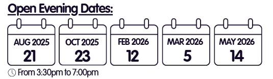 Open Evening Dates