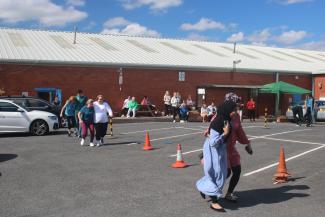 Rochdale Training Fun Day Picture Three legged Egg and Spoon Race